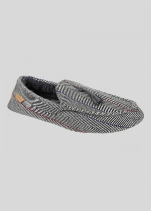 Ben Sherman Cliveden House Moccasin Slipper Grey | 783960-IMC