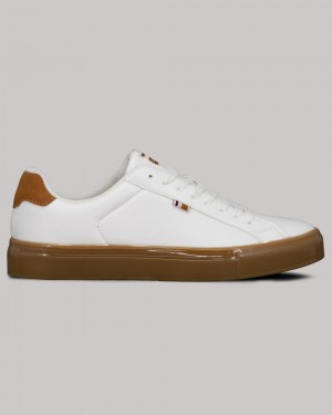 Ben Sherman Crowley Sneakers White / Brown | 172695-HLW