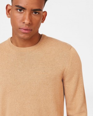 Ben Sherman Signature Crewneck Knitwear Grey | 421685-QRA