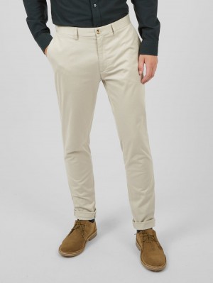 Ben Sherman Signature Skinny Stretch Chino Pants White | 820419-CXD