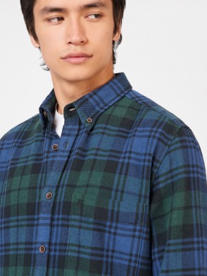 Ben Sherman Signature Tartan Check Shirts Green | 284695-LXG