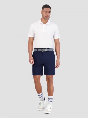 Ben Sherman Solid Air Pique Sports Fit Polo Shirts White | 486912-NYX