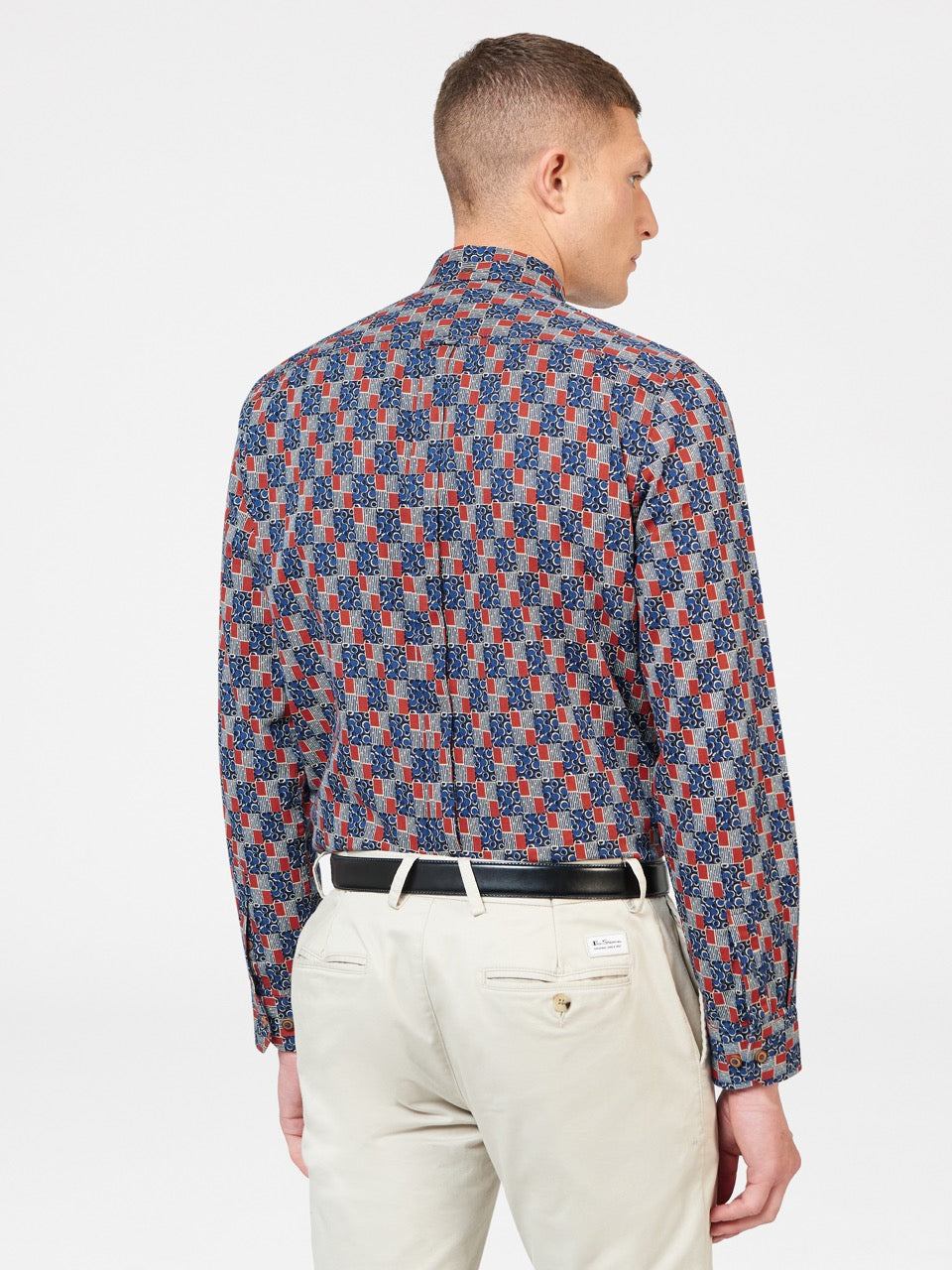 Ben Sherman 1950s Checkerboard Shirts Indigo | 830149-GLH