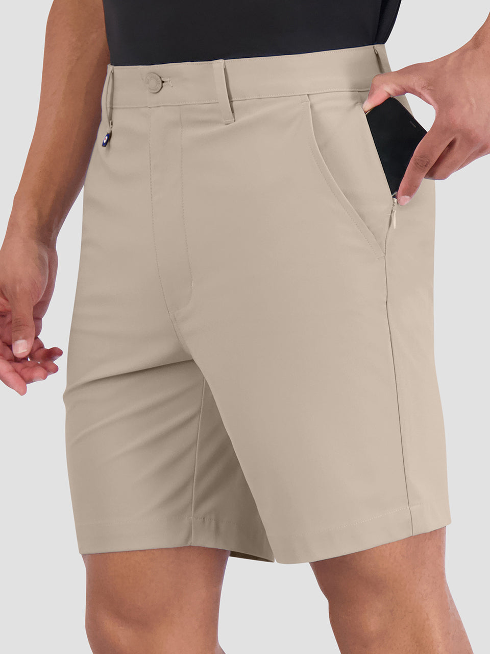 Ben Sherman 4Way Stretch Tech Shorts Khaki | 291063-TYP