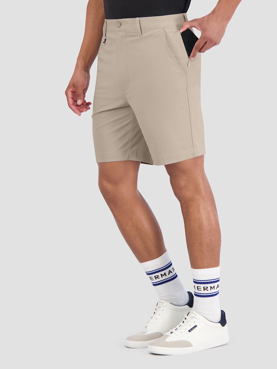 Ben Sherman 4Way Stretch Tech Shorts Khaki | 291063-TYP