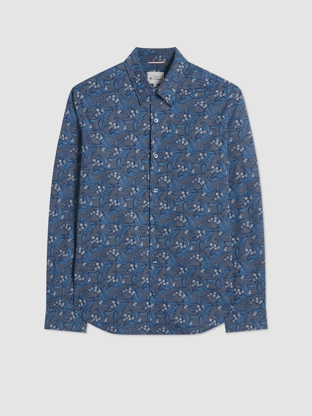 Ben Sherman Art Nouveau Floral Shirts Navy | 428790-PQR