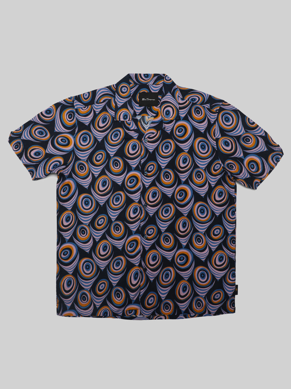 Ben Sherman B by Ben Sherman Psychedelic Print Shirts Purple | 245078-IOE