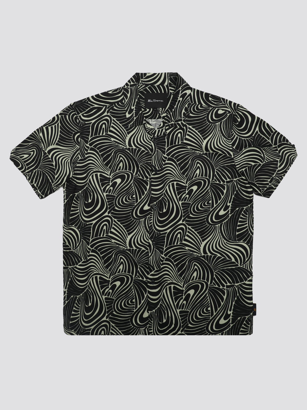 Ben Sherman B by Ben Sherman Psychedelic Swirl Print Shirts Mint | 069543-ZTV