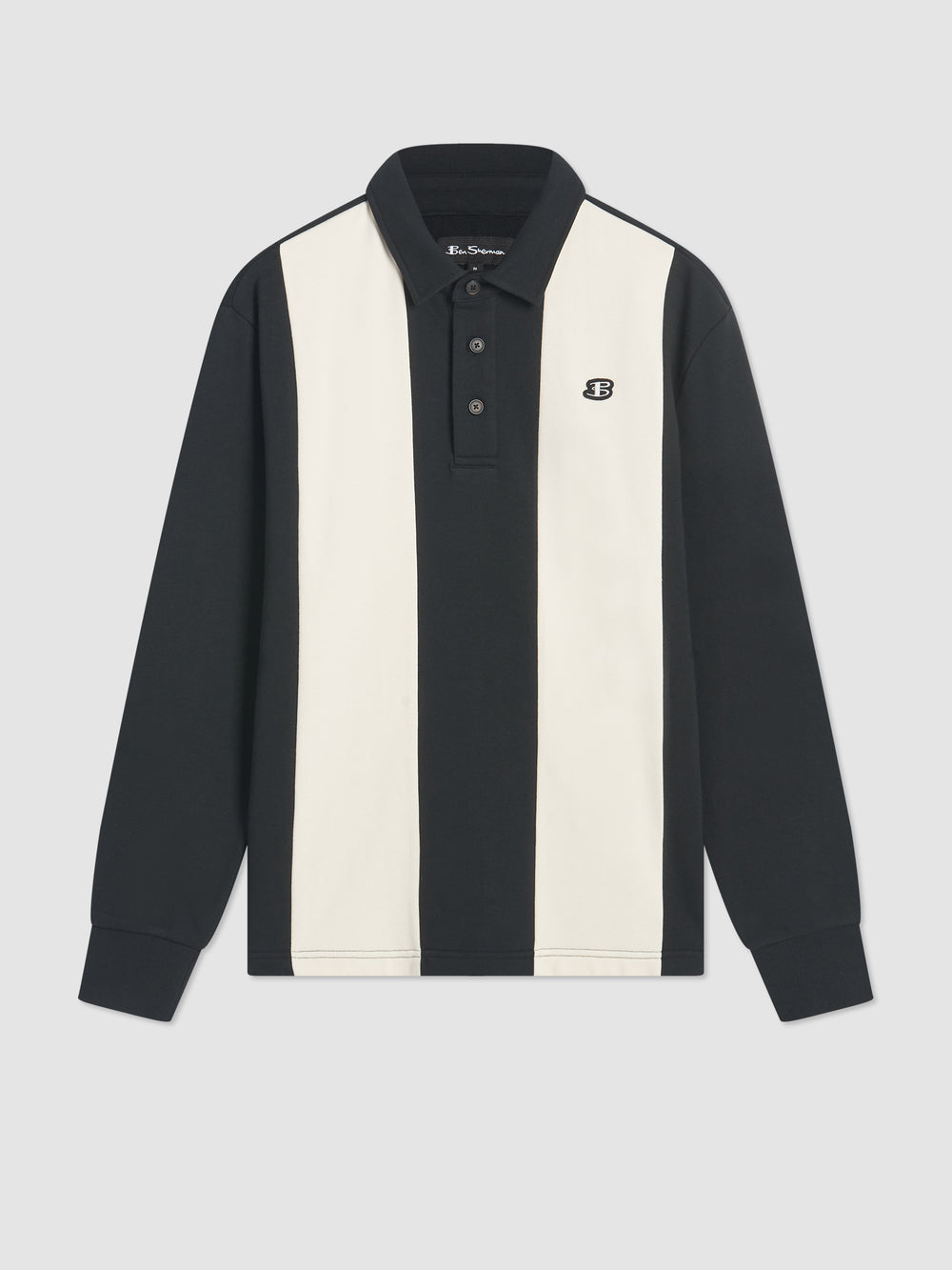 Ben Sherman B by Ben Sherman Stripe Rugby Polo Shirts Black | 321948-FCH