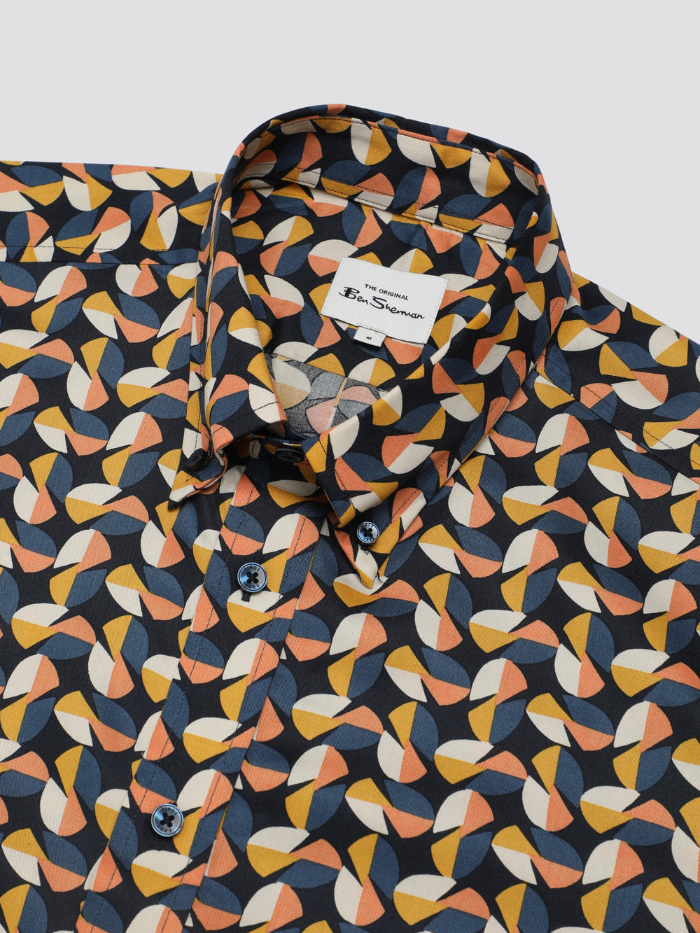 Ben Sherman Bahaus Geo Shirts Yellow | 061248-ELD