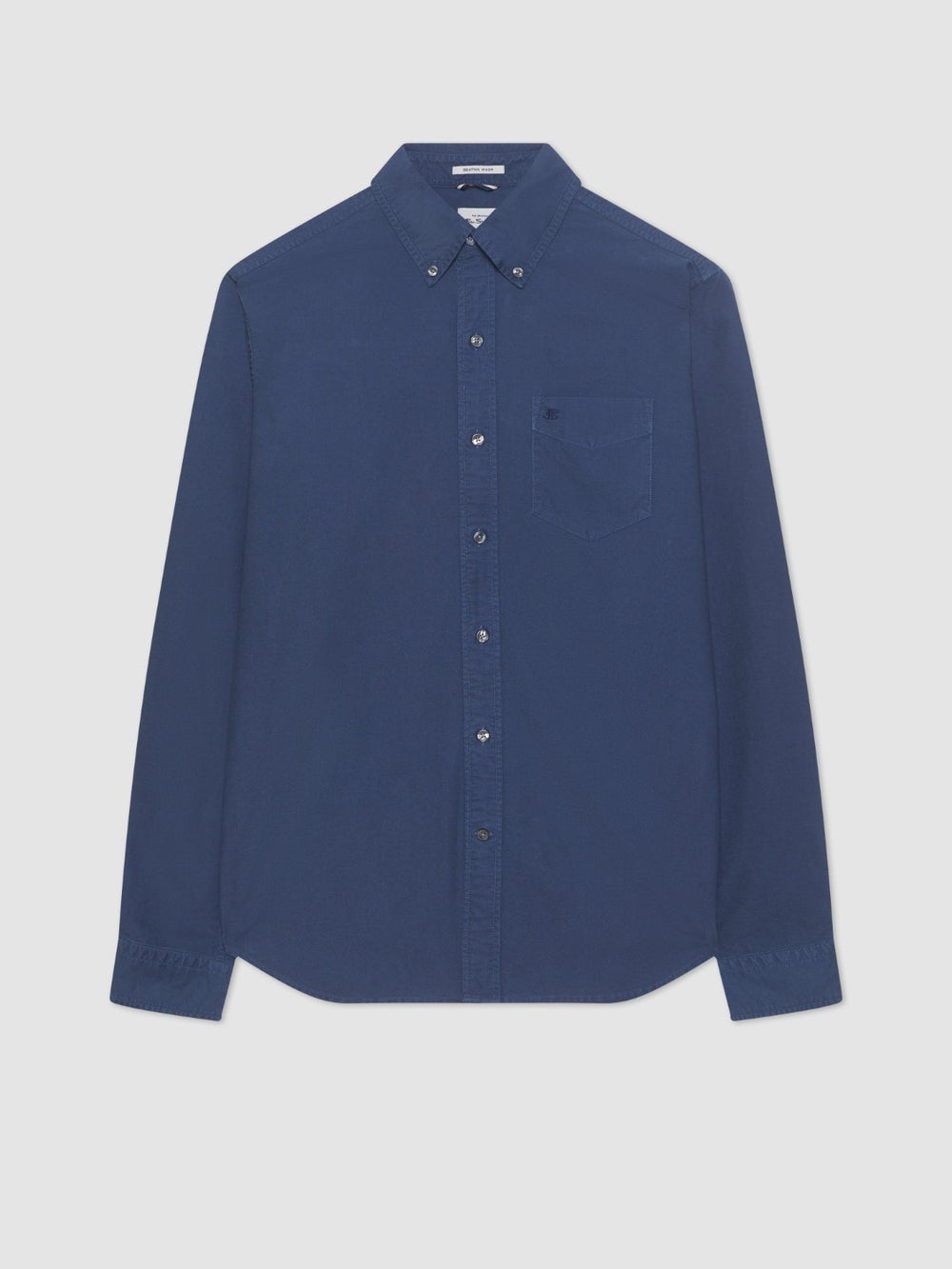 Ben Sherman Beatnik Oxford Garment Dye Shirts Indigo | 051694-IFQ