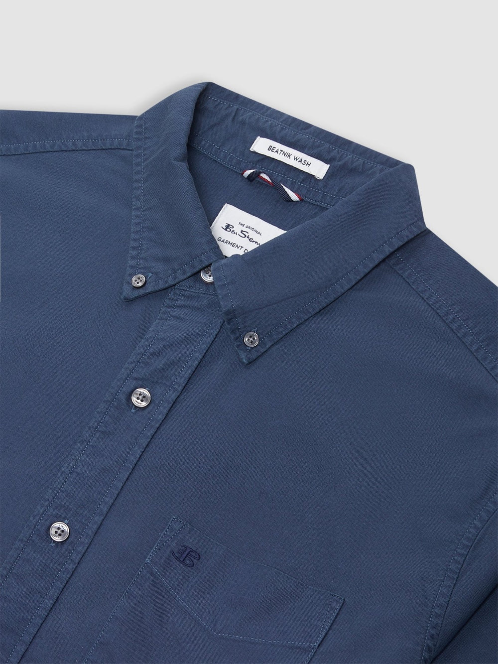 Ben Sherman Beatnik Oxford Garment Dye Shirts Indigo | 051694-IFQ