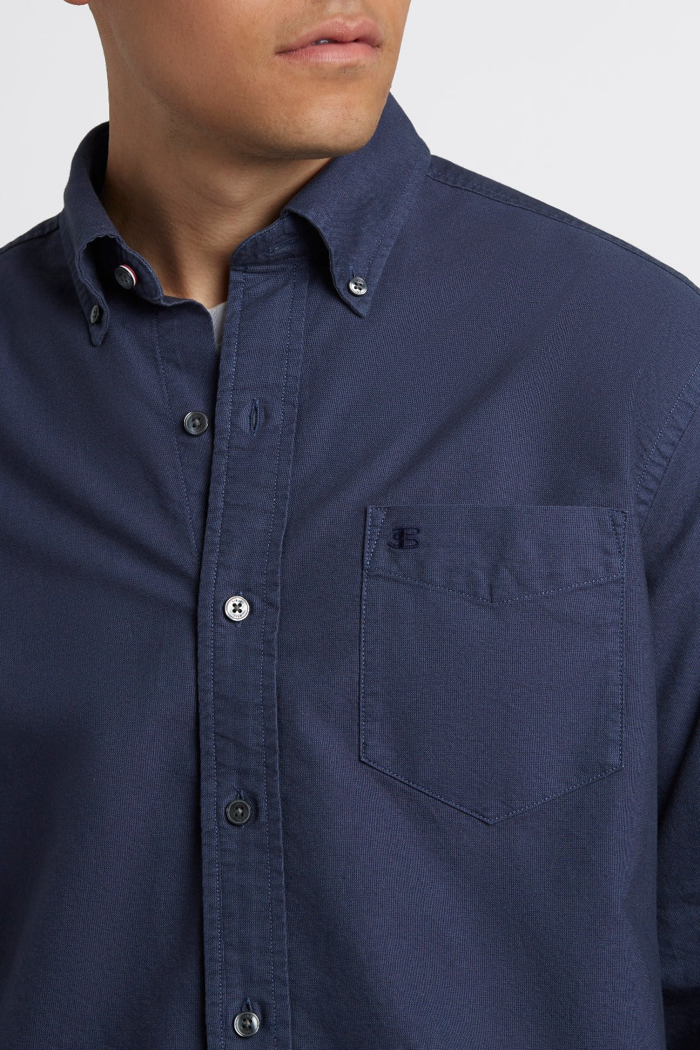 Ben Sherman Beatnik Oxford Garment Dye Shirts Indigo | 051694-IFQ