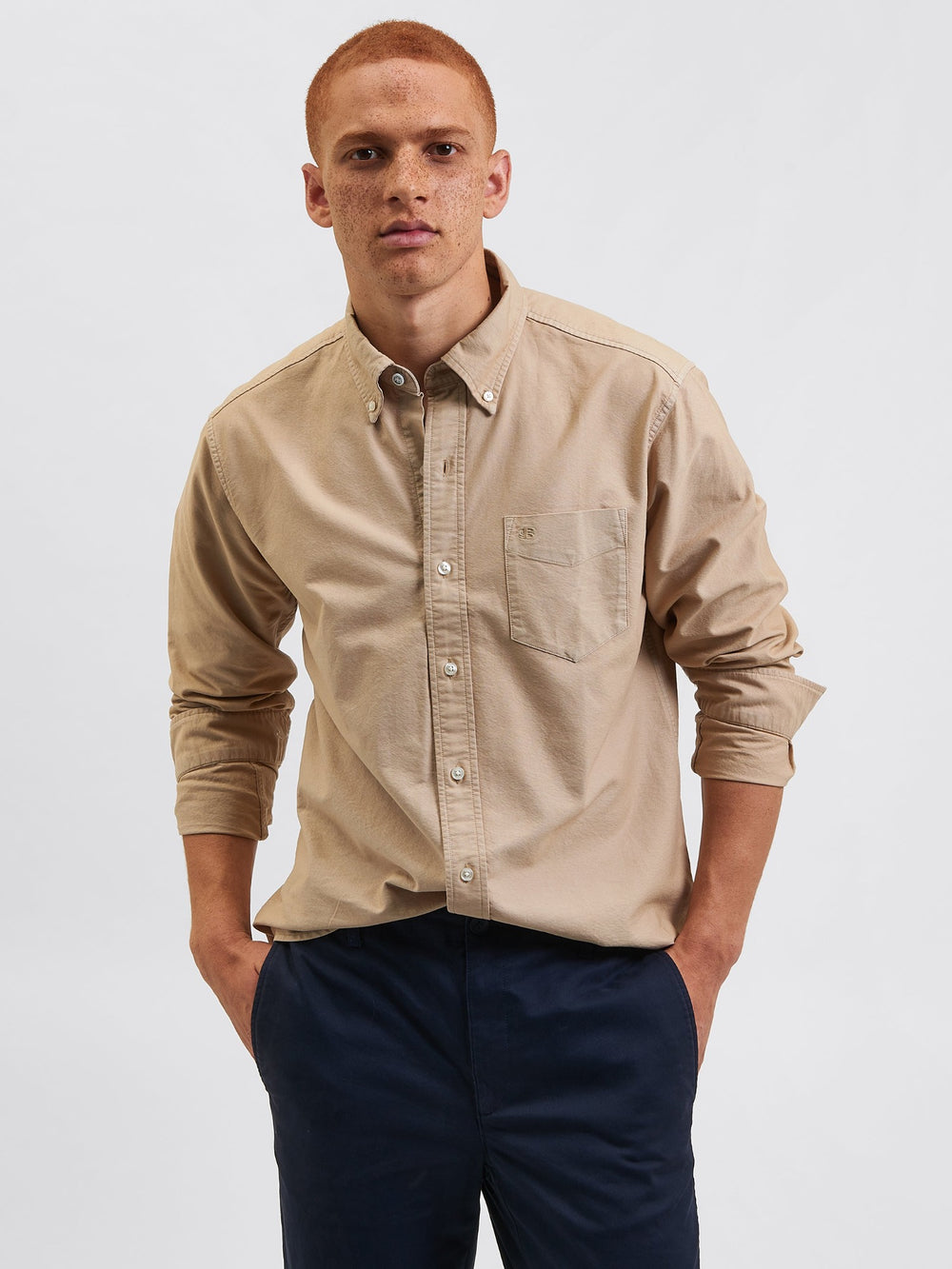 Ben Sherman Beatnik Oxford Garment Dye Shirts Grey | 864150-LET