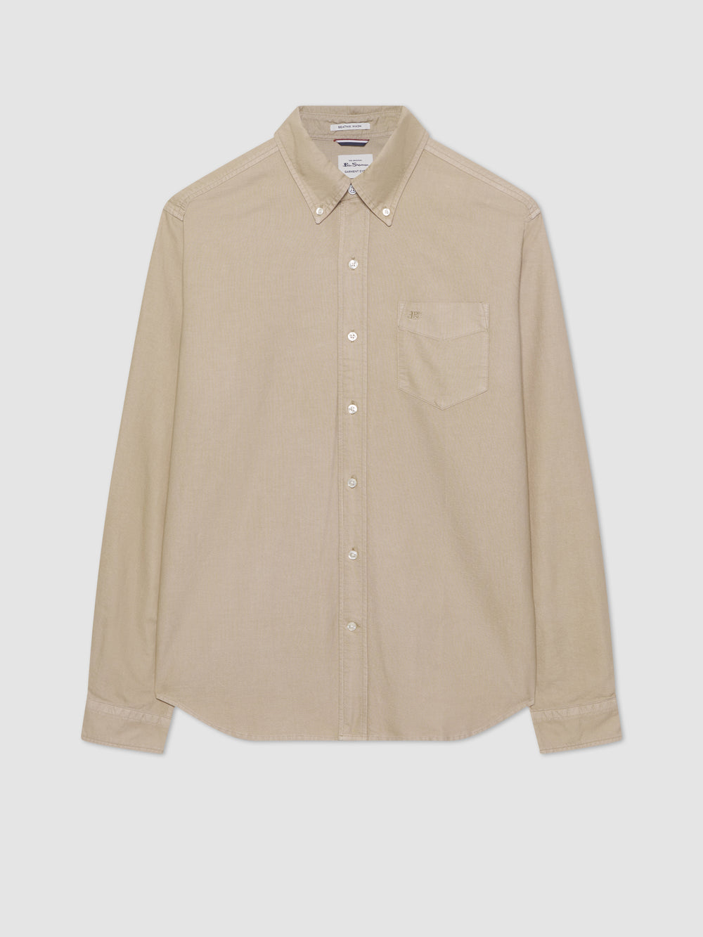 Ben Sherman Beatnik Oxford Garment Dye Shirts Grey | 864150-LET