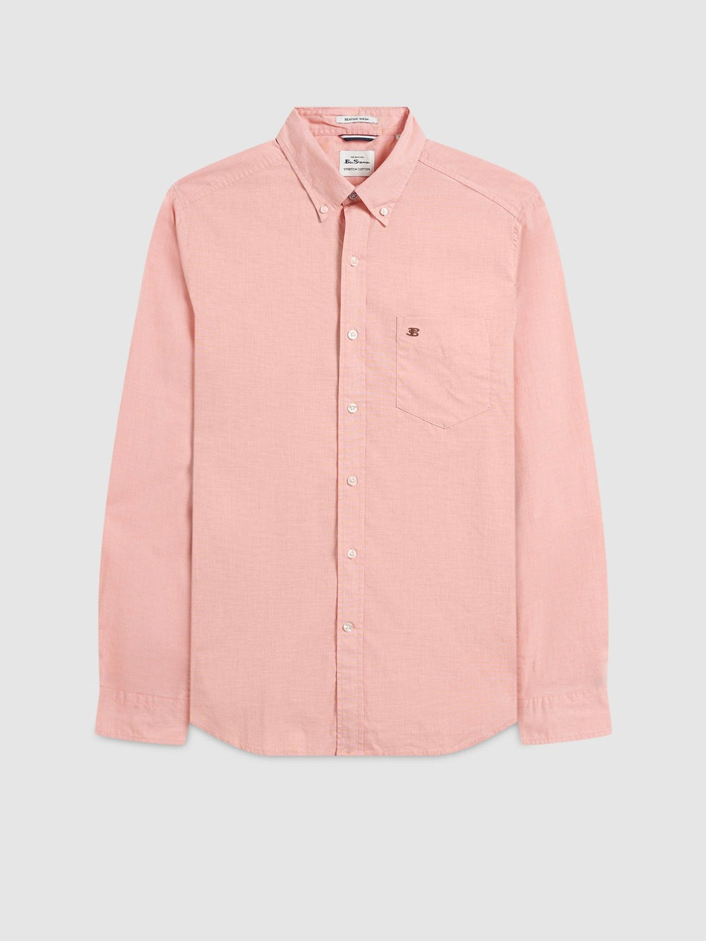 Ben Sherman Beatnik Wash Long-Sleeve Shirts Orange | 286791-RHK