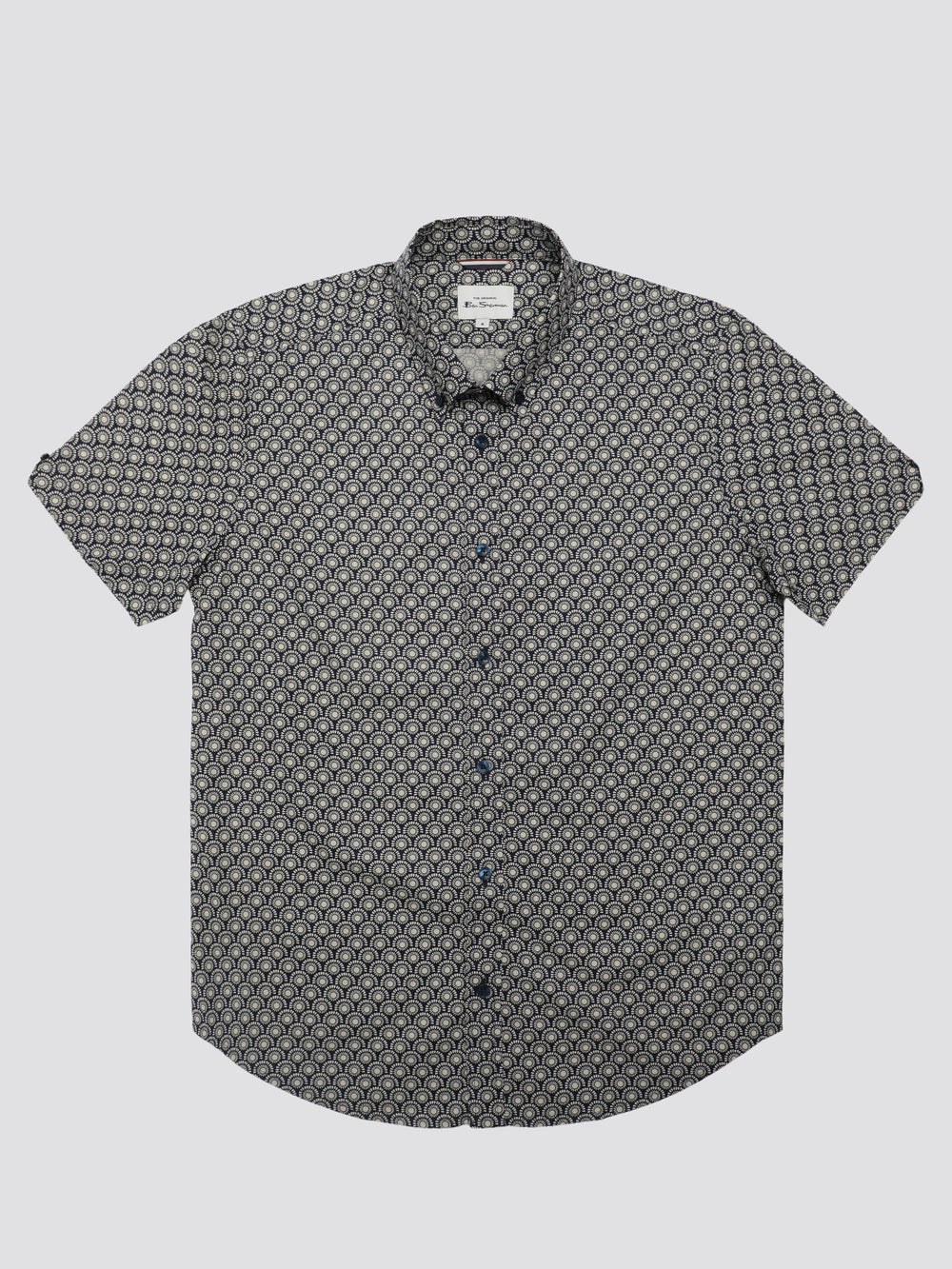 Ben Sherman Block Geo Shirts Grey | 205389-AVI