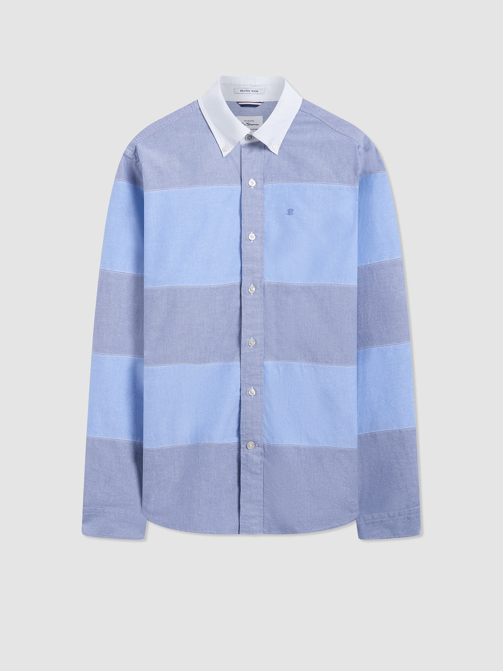 Ben Sherman Brighton Oxford Garment Dye Rugby Shirts Blue | 894167-HQC