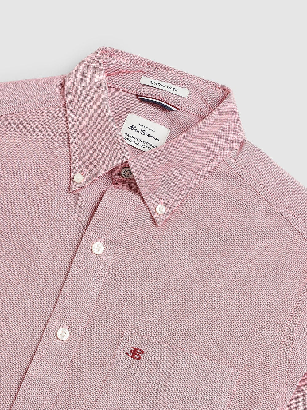 Ben Sherman Brighton Oxford Organic Shirts Light Red | 719604-CYA