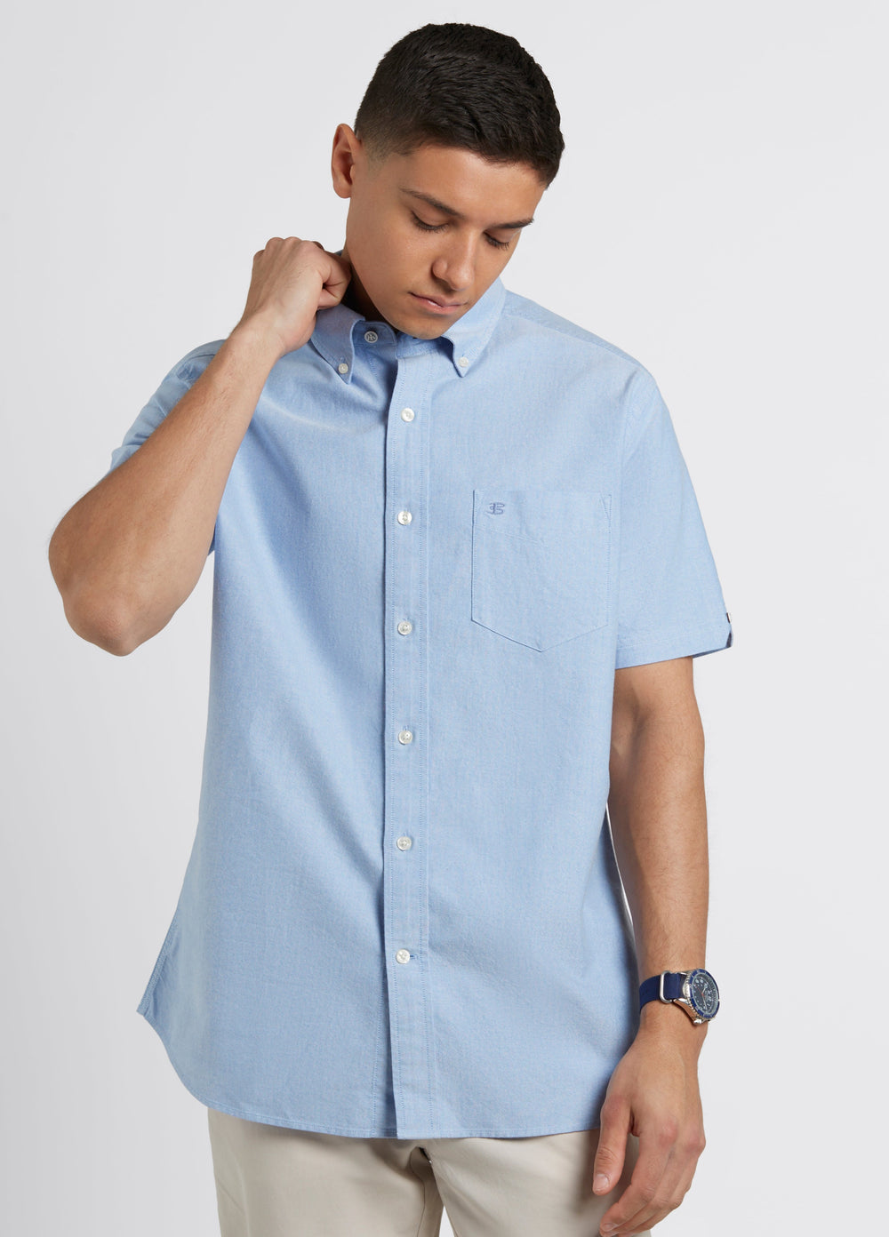 Ben Sherman Brighton Oxford Organic Shirts Blue | 931784-IVE