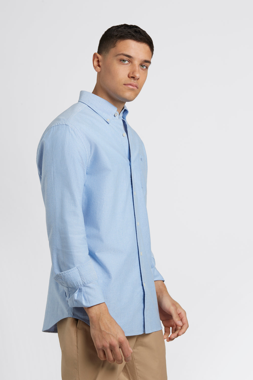 Ben Sherman Brighton Oxford Organic Shirts Blue | 425308-JYK