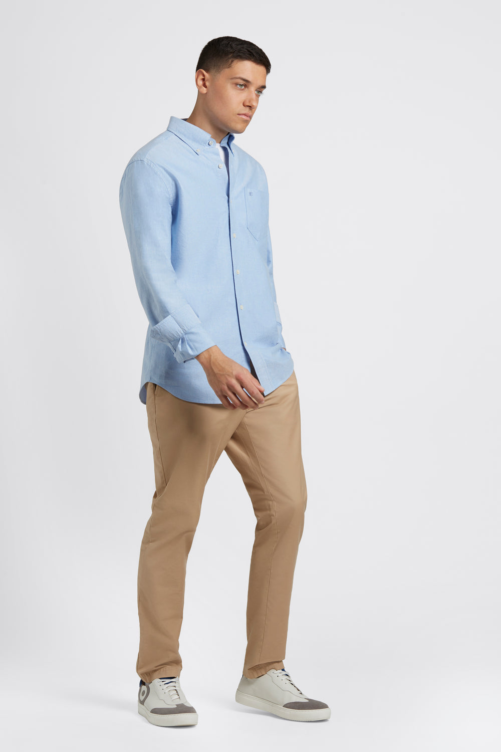 Ben Sherman Brighton Oxford Organic Shirts Blue | 425308-JYK