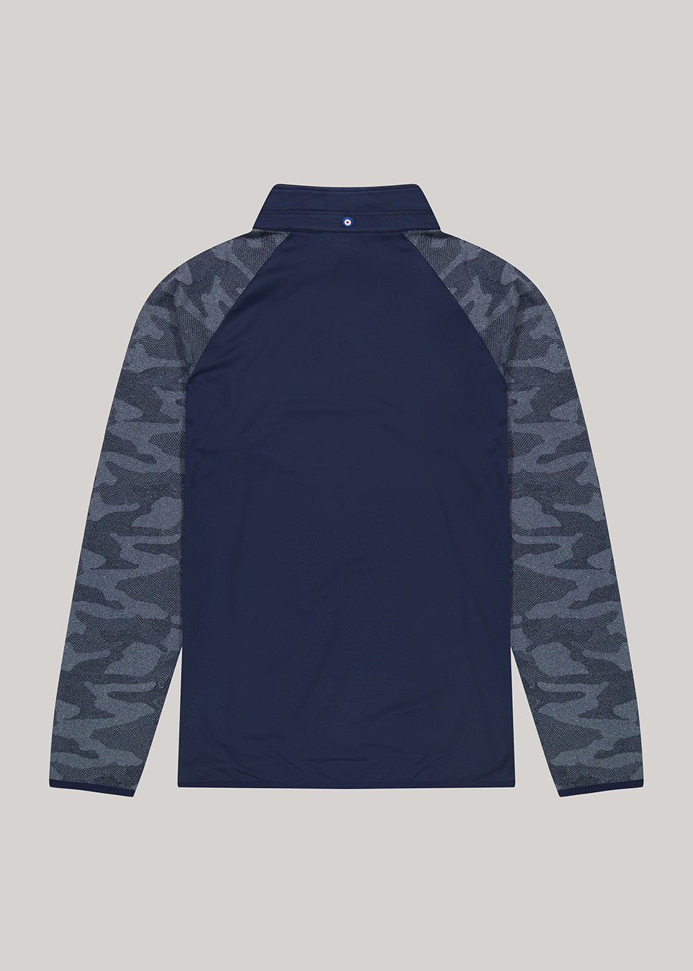 Ben Sherman Camo Jacq. Sleeve Quarter Zip Jackets Navy | 056189-RPV