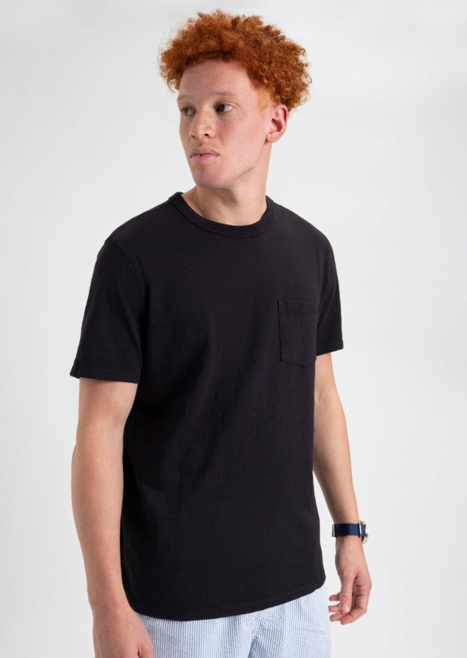 Ben Sherman Garment Dye Beatnik T-Shirt Black | 792841-EGO