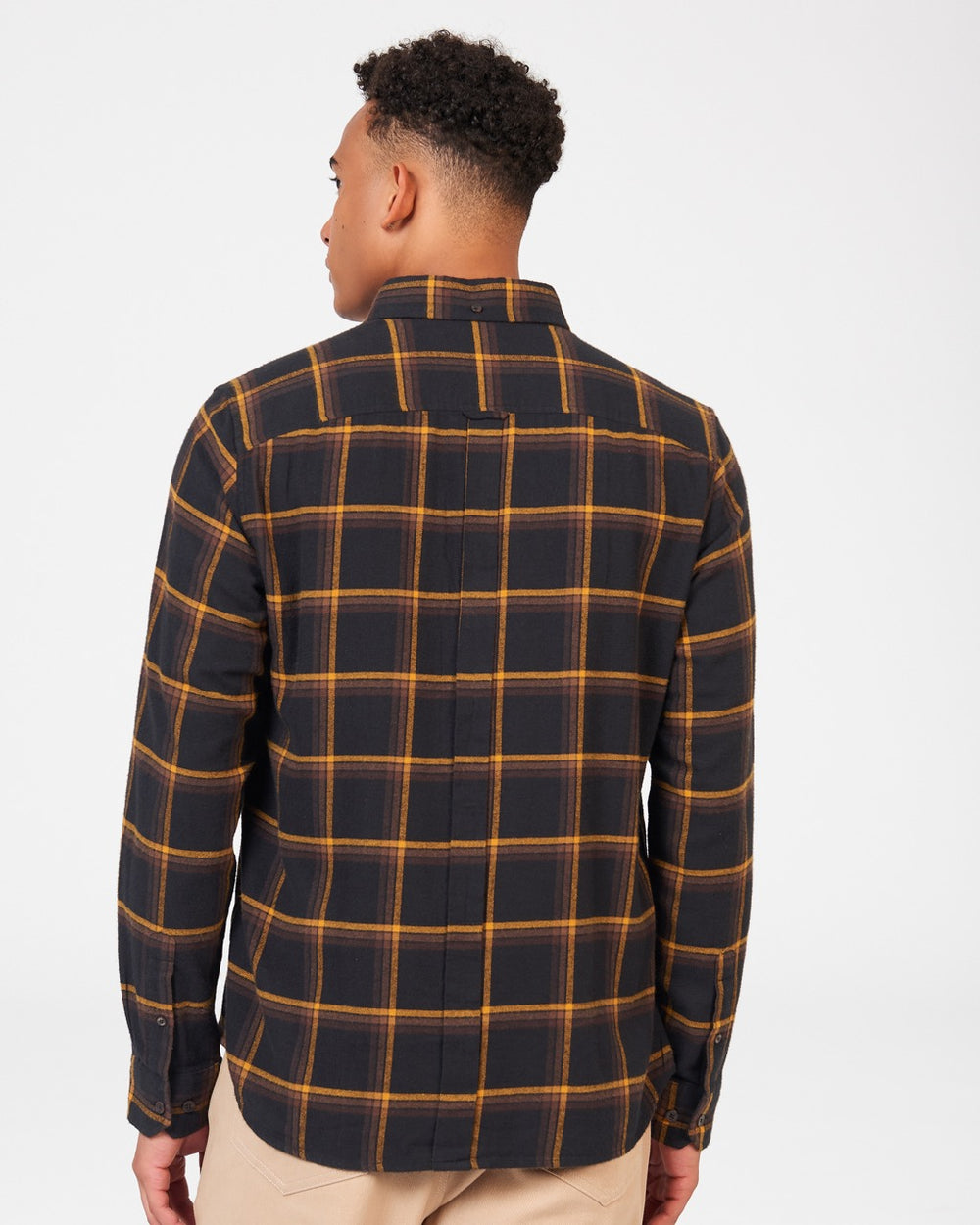 Ben Sherman Oversized Brushed Check Shirts Black | 054163-LAT