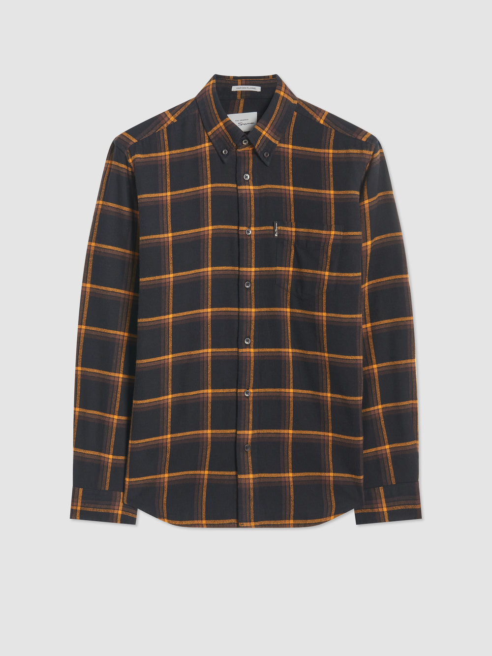 Ben Sherman Oversized Brushed Check Shirts Black | 054163-LAT