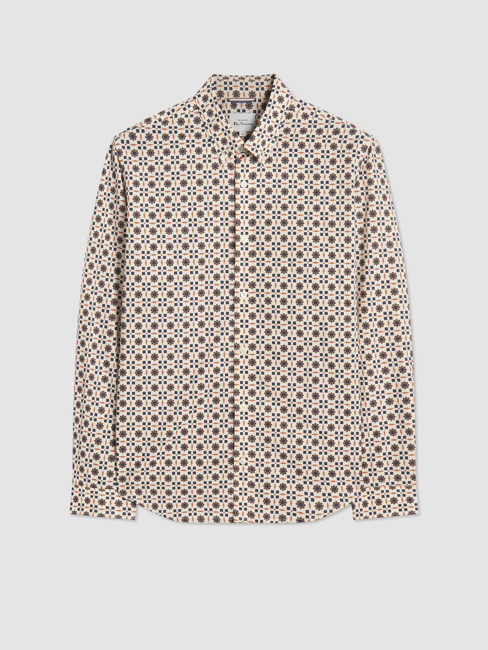 Ben Sherman Retro Foulard Print Slim Fit Shirts Brown | 586297-CIX