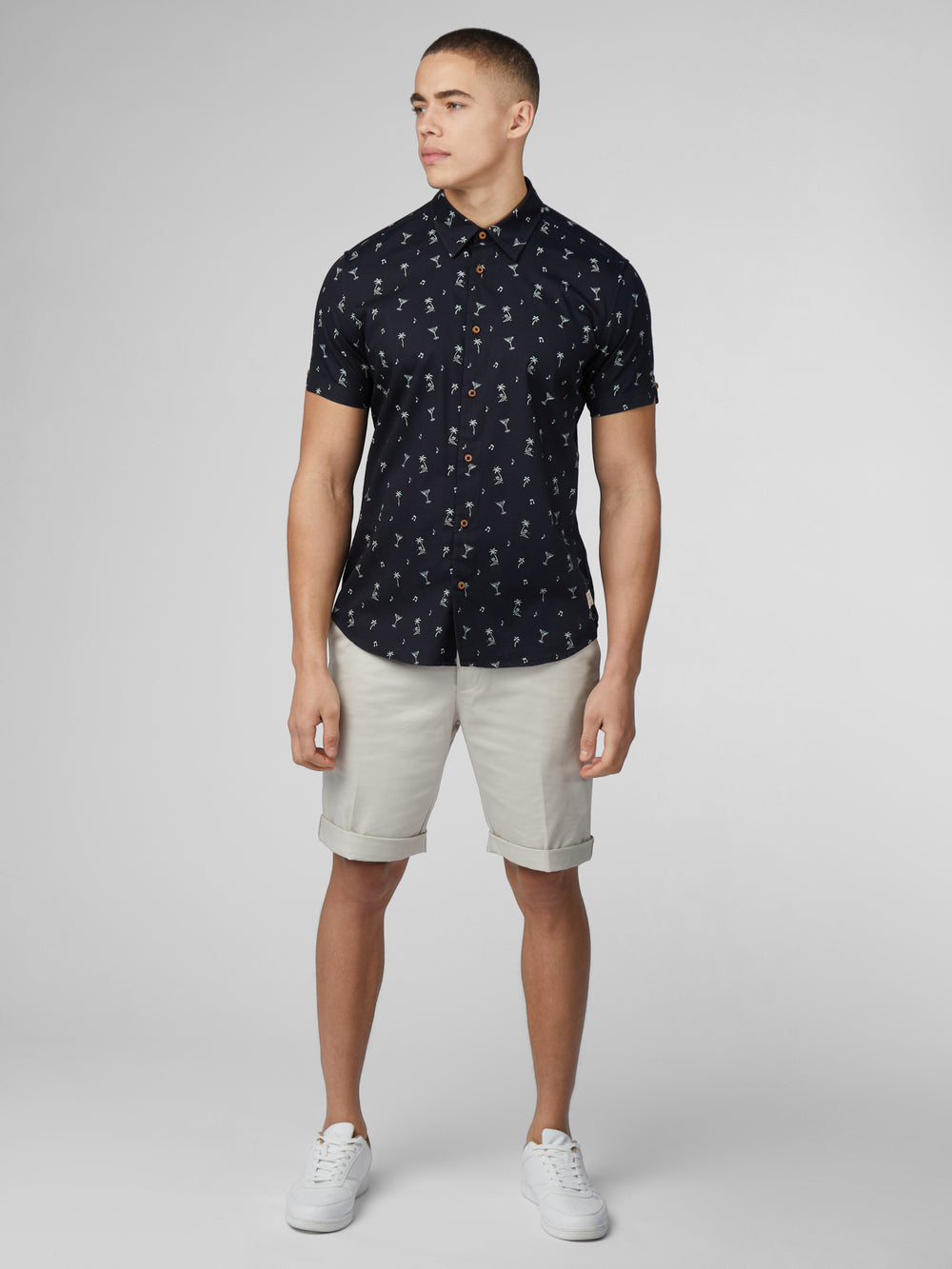 Ben Sherman Scattered Shirts Black | 307941-MXA