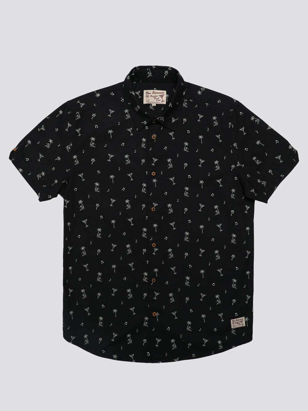 Ben Sherman Scattered Shirts Black | 307941-MXA