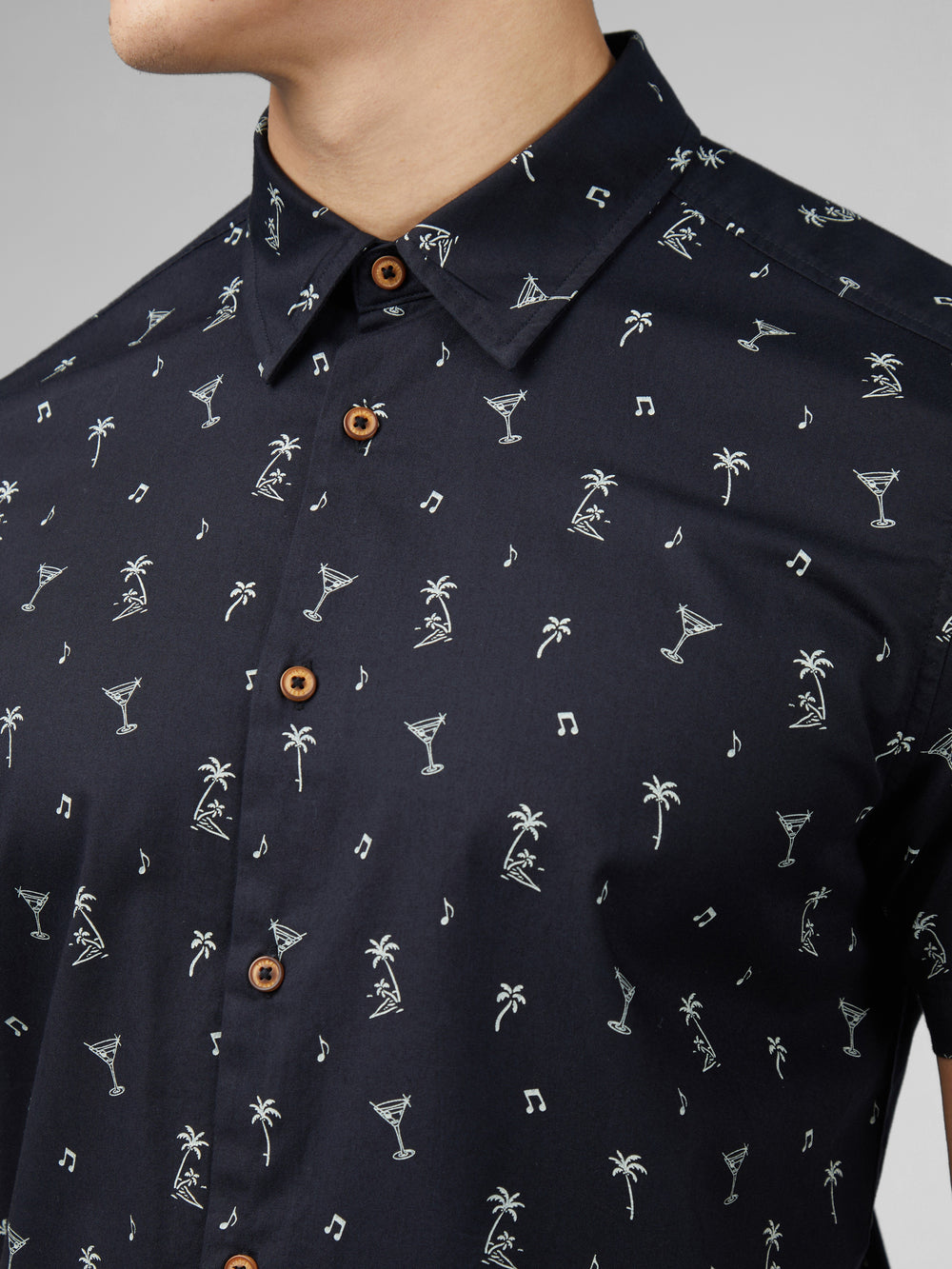 Ben Sherman Scattered Shirts Black | 307941-MXA