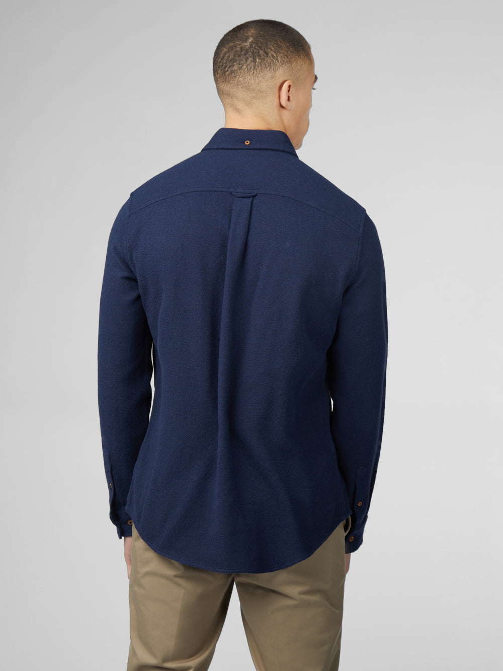 Ben Sherman Signature Boucle Shirts Navy | 167094-IFD