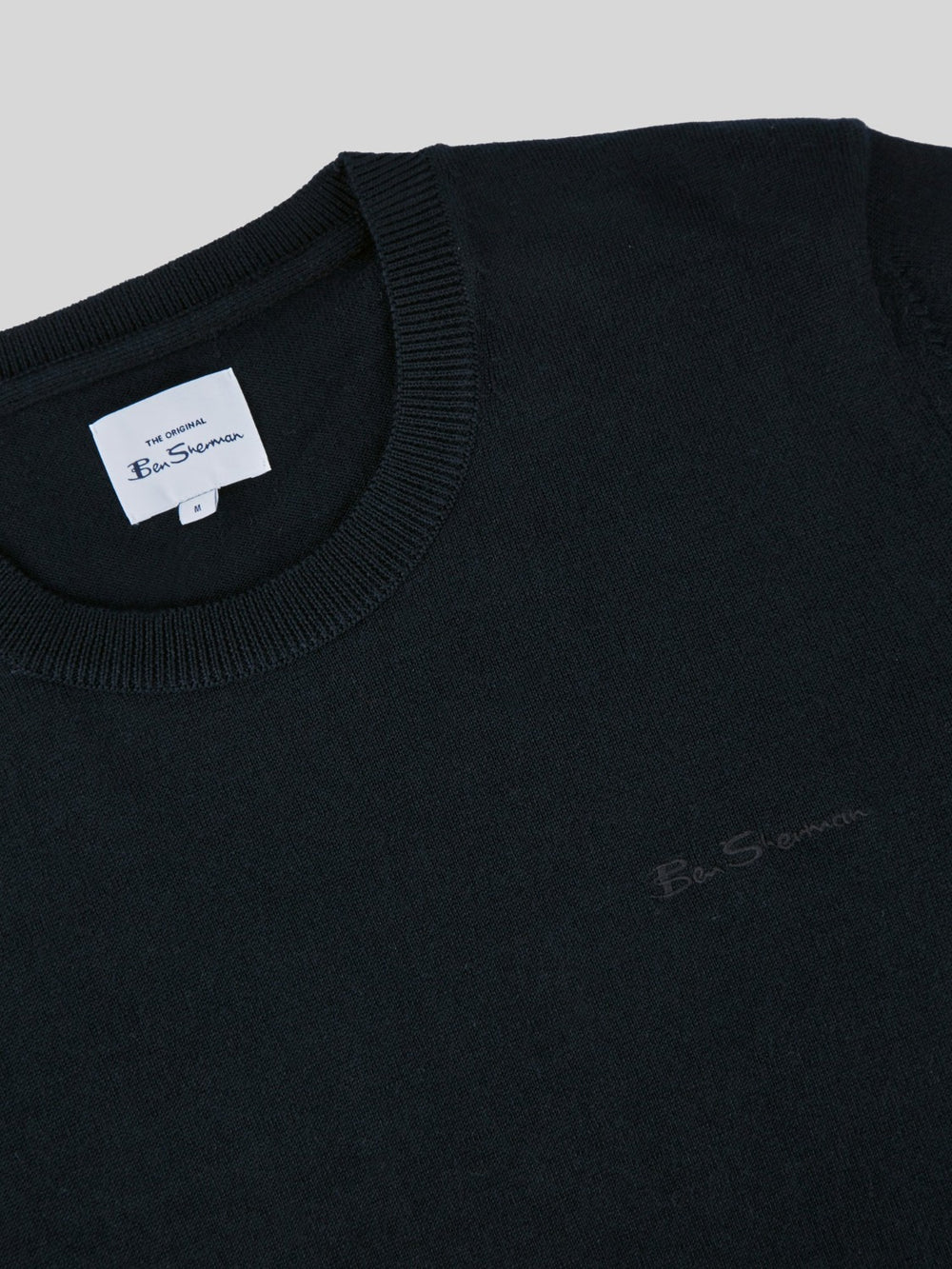 Ben Sherman Signature Crewneck Knitwear Black | 593078-OCP