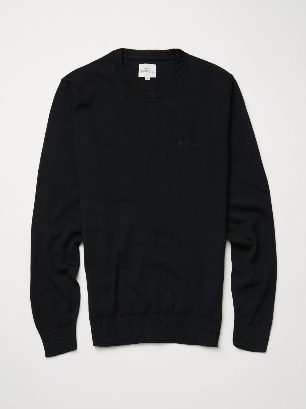 Ben Sherman Signature Crewneck Knitwear Black | 593078-OCP