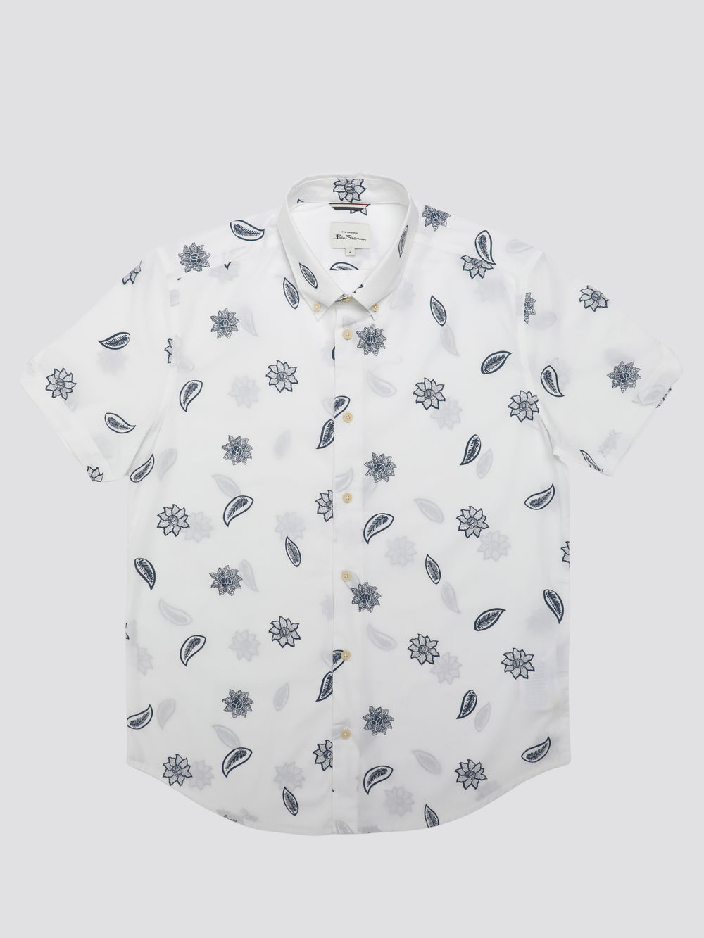 Ben Sherman Signature Floral Shirts White | 594630-MYP