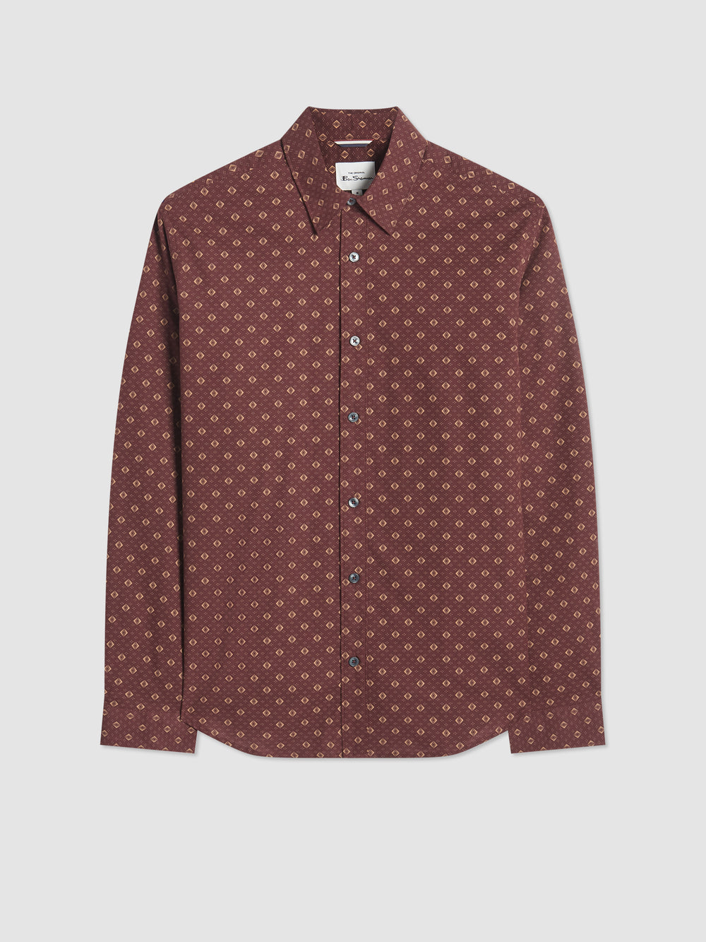 Ben Sherman Signature Geo Shirts Brown | 758162-ETF