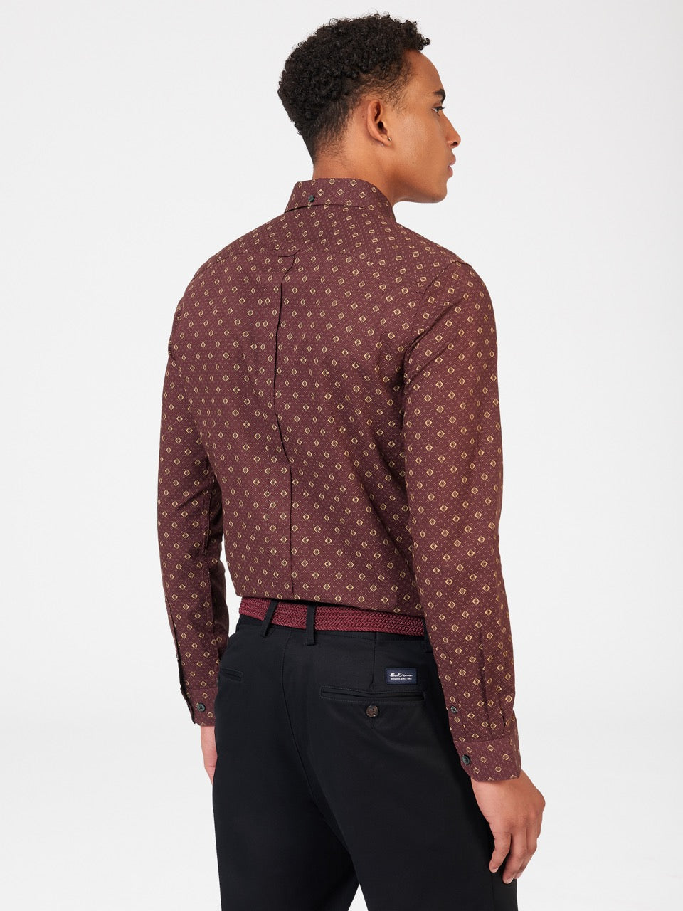 Ben Sherman Signature Geo Shirts Brown | 758162-ETF