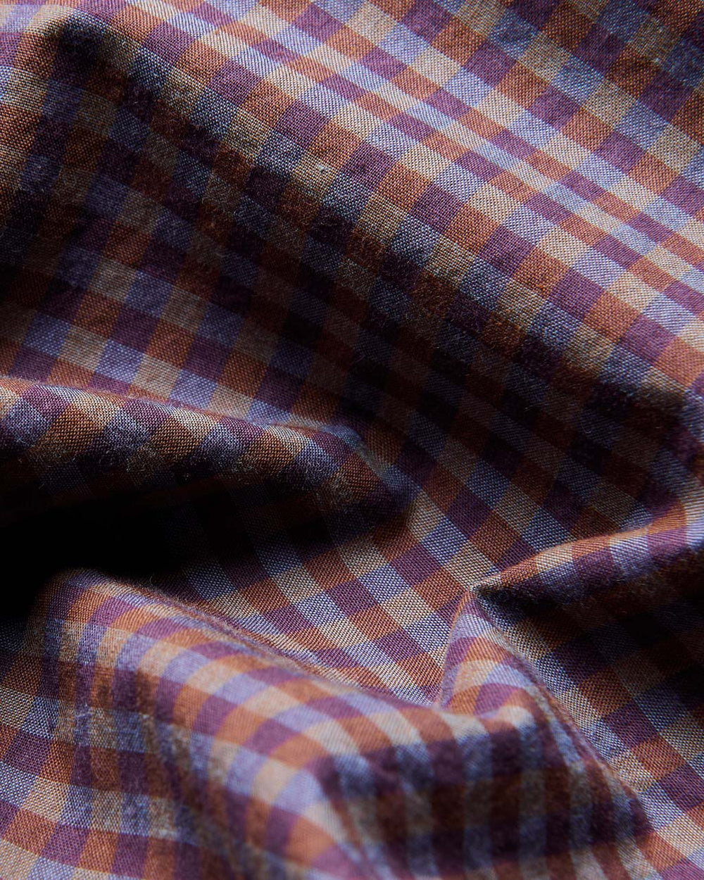 Ben Sherman Signature Gingham Long-Sleeve Shirts Purple | 081793-TGO