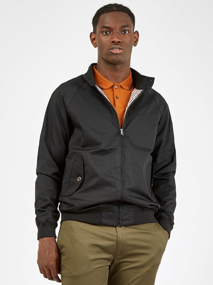 Ben Sherman Signature Harrington Jackets Black | 853620-YFD