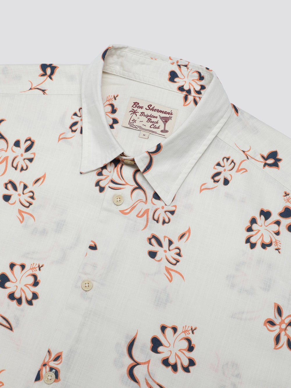 Ben Sherman Signature Linear Floral Shirts White | 287436-UWJ