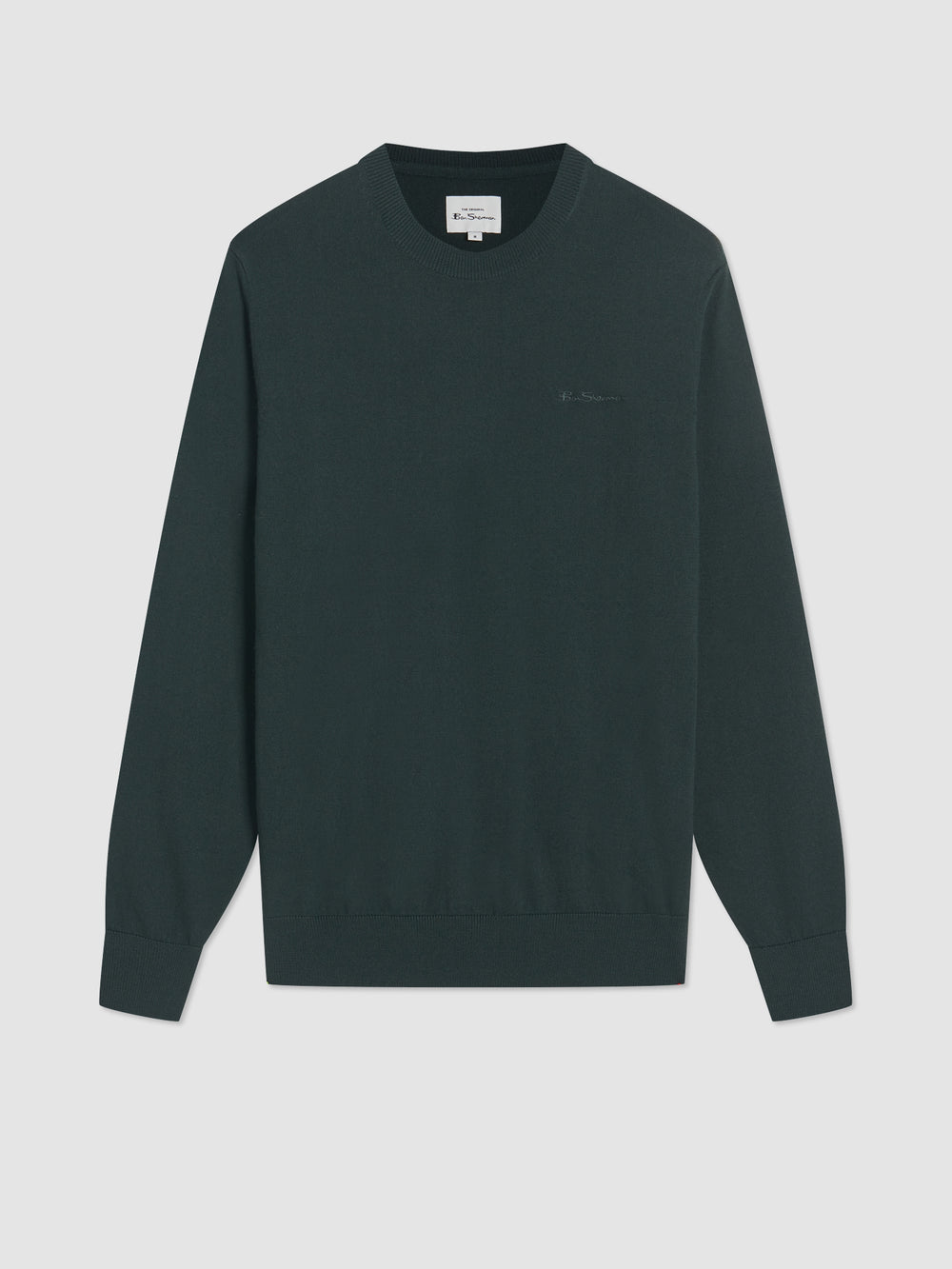 Ben Sherman Signature Merino Crewneck Knitwear Dark Green | 120894-ZDL