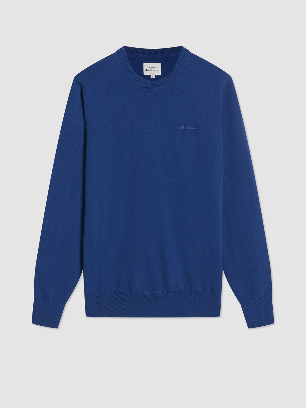 Ben Sherman Signature Merino Crewneck Knitwear Blue | 570928-PTI