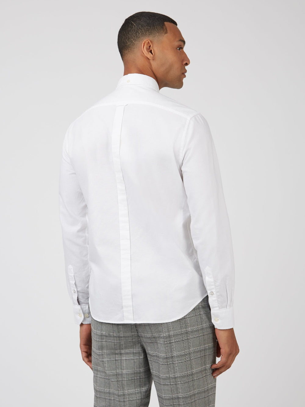 Ben Sherman Signature Organic Long-Sleeve Oxford Shirts White | 713894-AOB