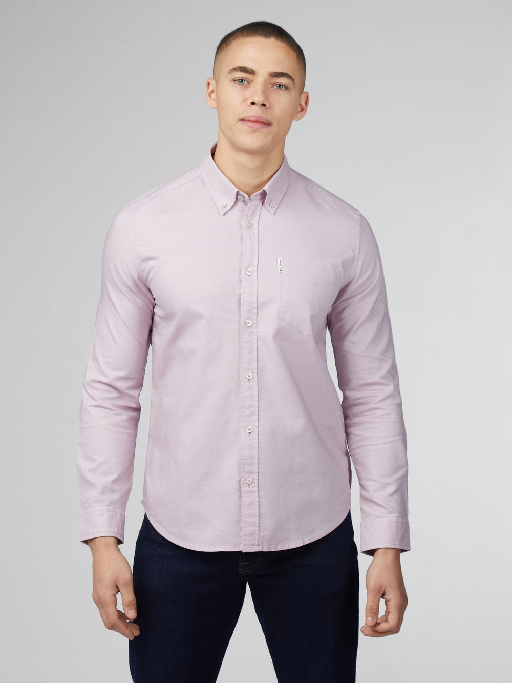 Ben Sherman Signature Oxford Long Sleeve Shirts Purple | 768140-ZRX