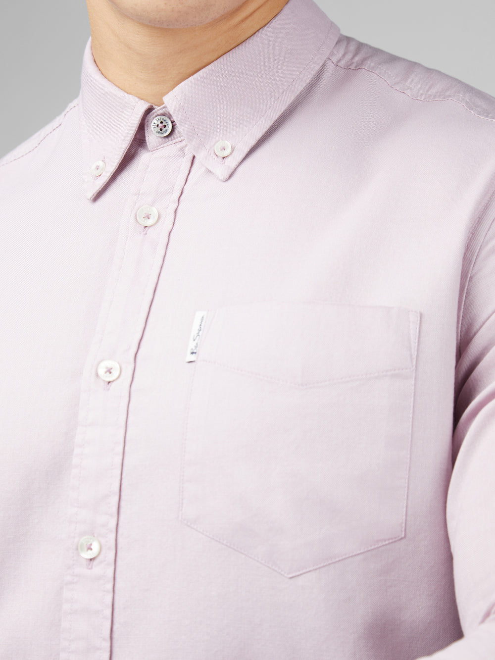 Ben Sherman Signature Oxford Long Sleeve Shirts Purple | 768140-ZRX