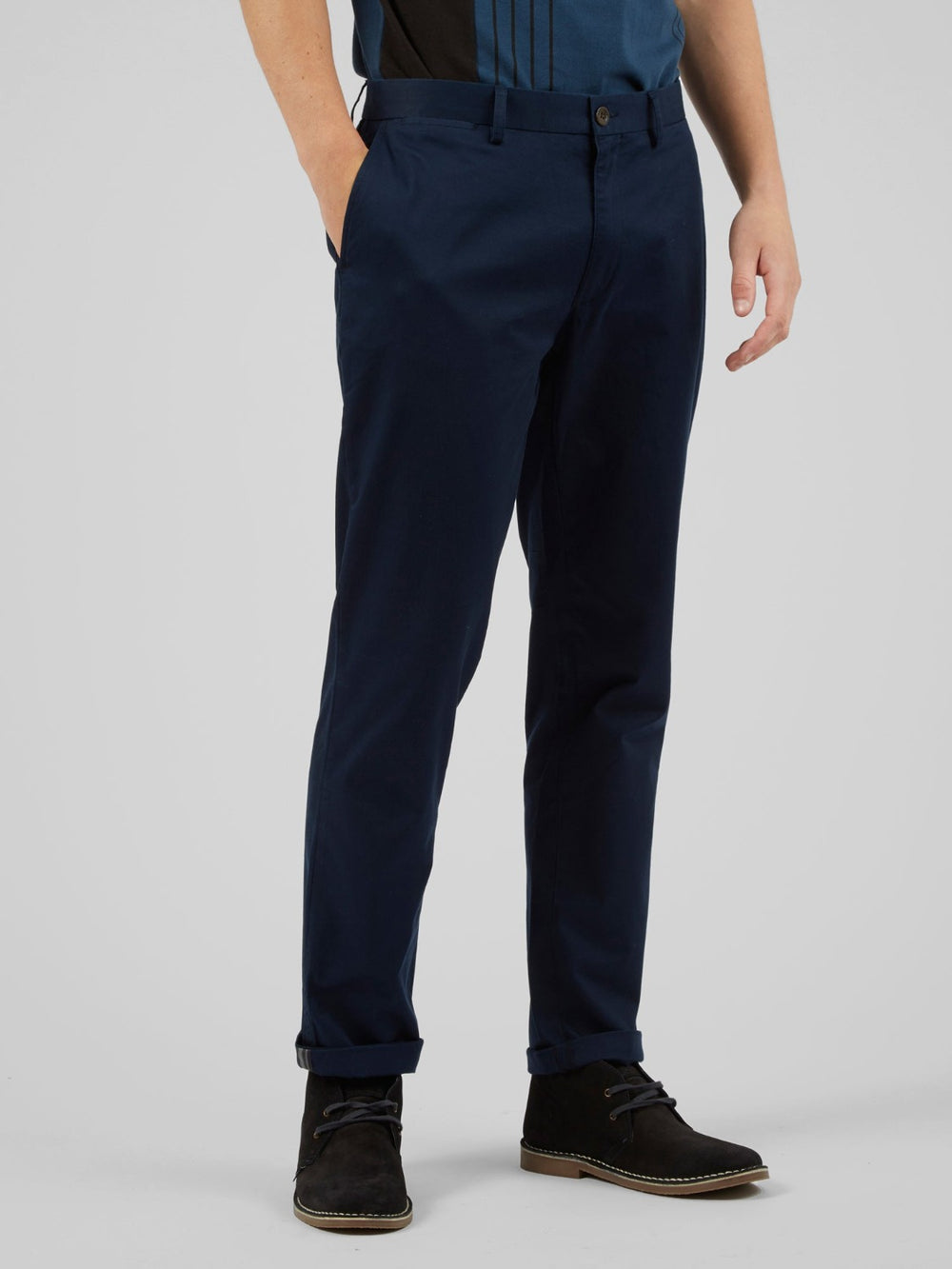 Ben Sherman Signature Slim Stretch Chino Pants Navy | 923761-FQJ