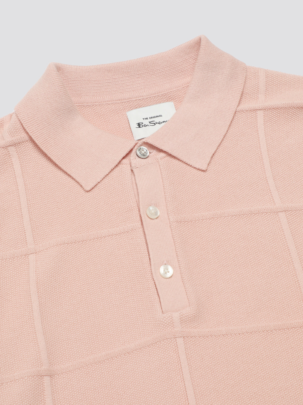 Ben Sherman Signature Textured Polo Knitwear Pink | 593702-GED